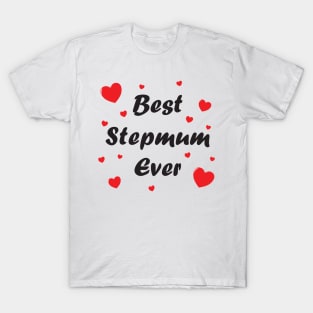 Best step mum ever heart doodle hand drawn design T-Shirt